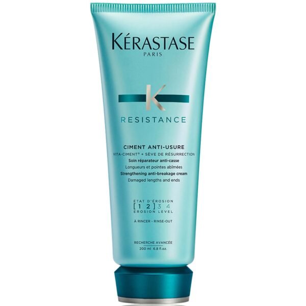 Kerastase Resistance Ciment Anti-Usure Daily Strengthening Conditioner for Damaged, Brittle Hair with Vita-Ciment Complex 200ml