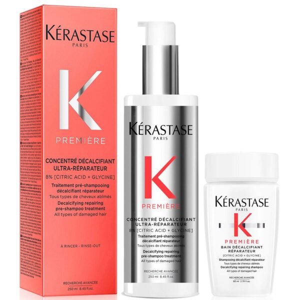 Kerastase Première Decalcifying Pre-Shampoo with Travel Size Shampoo for Damaged Hair with Pure Citric Acid (Worth 66.02)