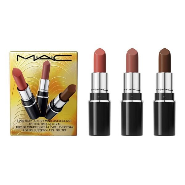 M.A.C Everyday Luxury Mini Lustreglass Lipstick Trio