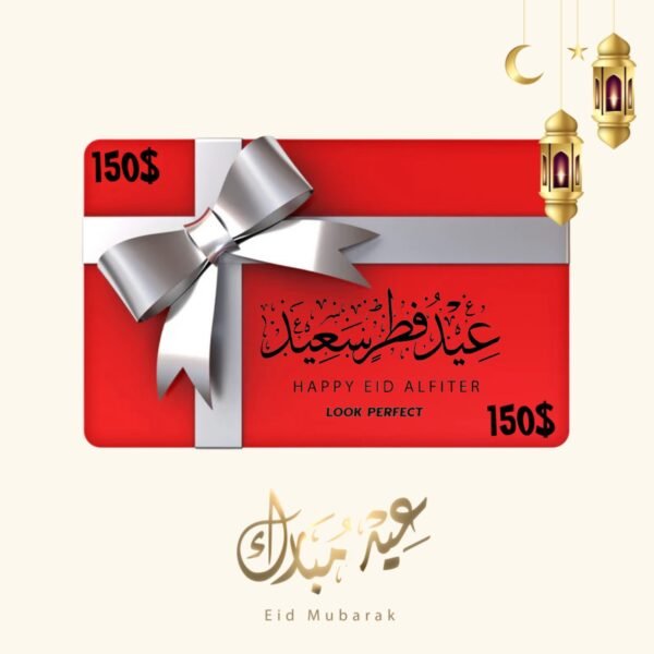 EID MUBARAK gift card worth 150$